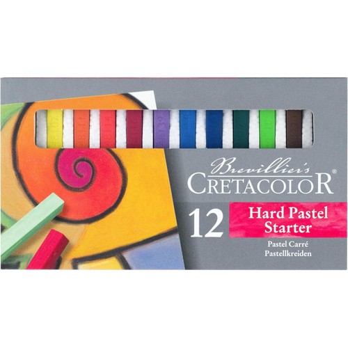Pastels carrés 12 teintes - -,