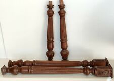 4 COLONNE DECORATION NOYER MASSIF ORNEMENT ANCIEN STYLE LOUIS PHILIPPE