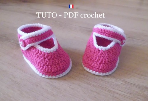Pdf crochet chaussons bébé - pdf-crochet-,