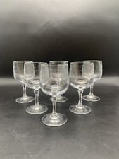 Lot De 6 Verres A Liqueur Cristal D’Arques Modèle Matignon Gravés