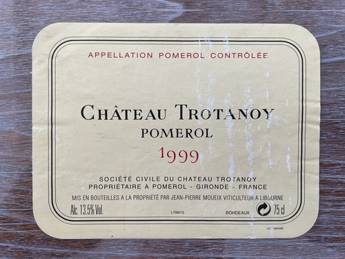 étiquette château trotanoy - Étiquette,