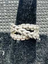 JAI Bague En Chaîne Croisée
