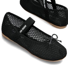 Miu Miu Ballerines en mesh