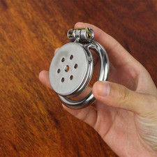 Dispositif De Cage De Chasteté En Acier Inoxydable SM Bondage Verrouillable Mâle