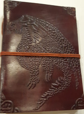 Carnet en cuir motif Dragon