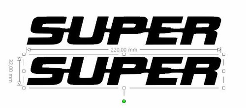Stickers super scania - 2x,