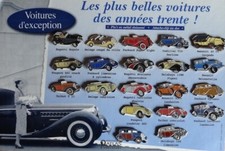 1990 collection EDITIONS ATLAS 38 PIN'S VOITURES  D'EXCEPTION ANNEES 30 au choix