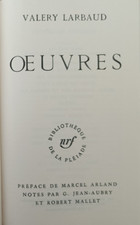 BIBLIOTHEQUE nrf DE LA PLEIADE - Valéry Larbaud - Oeuvres - 1961