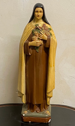 Ancienne statue plâtre - statue,