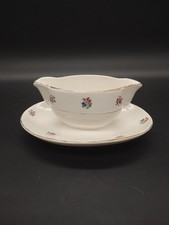 Saucière Sarreguemines Digoin n°5095 – Véritable opaque – décor fleuri et liseré