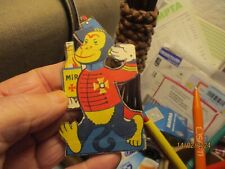 Ancienne Publicité Découpi Lessive Mir Singe Chimpanzé Figurine Découpage Carton