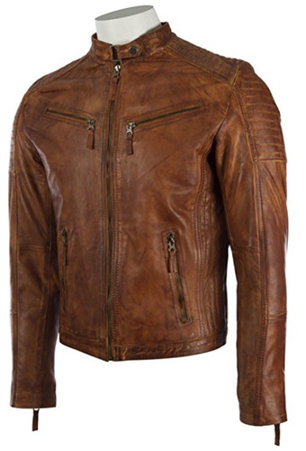 Veste motard vintage - de,