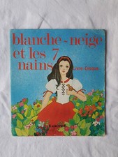 Livre disque Vinyle 45 Tours Blanche neige et les 7 nains Touret 1977