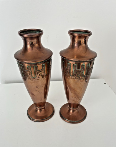 Paire vases cuivre - paire, en
