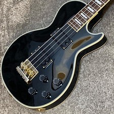 Guitare basse électrique noire Grass Roots Les Paul Type G-LB-52CC
