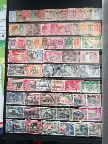 270 timbres ceylan sri lanka - ,