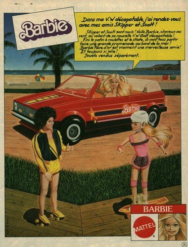 Publicité ancienne barbie - ancienne,