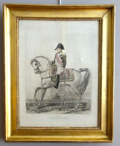 Gravure napoléon cheval - cheval,