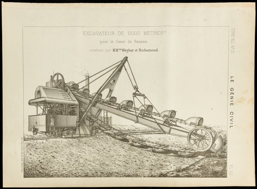 1886 vue un excavateur de - -, d'un
