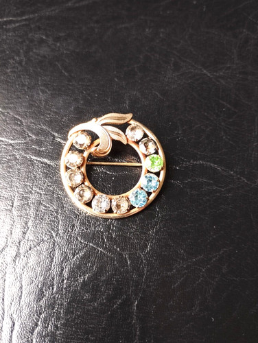 Ancienne broche plaqué - ancienne,