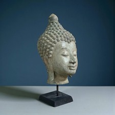 Tête de Bouddha en bronze