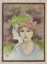 Mario Doretti (Israeli / Italian , b. 1929) Impressionnist Watercolor Painting