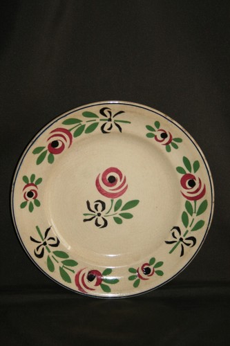 Assiette ancienne faïence - assiette,
