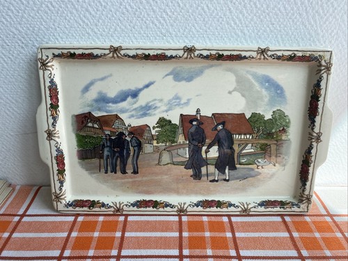 Ancien plat rectangulaire - ancien,