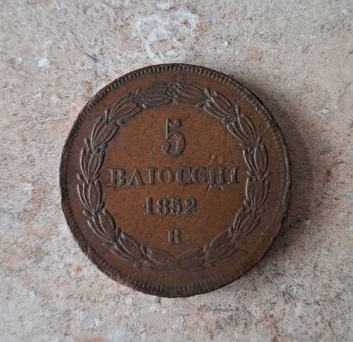 Piece baiocchi 1852 - piece,
