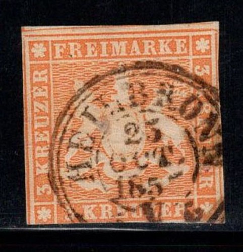 Wurtemberg 1857 7 - wurtemberg, mi.