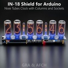 IN-18 Nixie Tubes Clock Shield