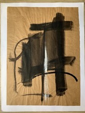 Gouache sur craft encollée - craft,