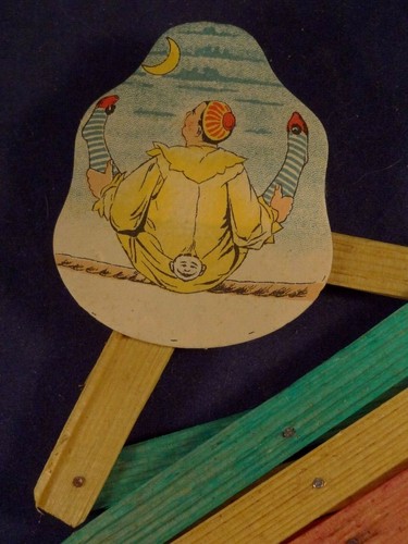 Ancien jouet ciseaux bois