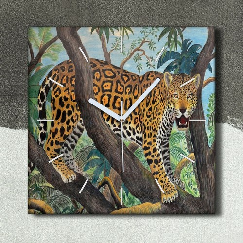 Horloge murale sur toile 30x30