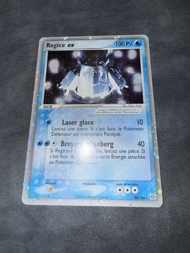 Carte pokémon regice - pokémon, ex