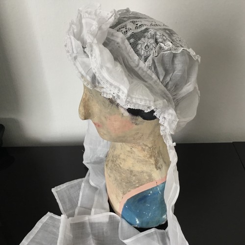 Bonnet ancien broderie - bonnet,
