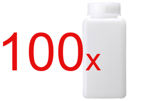 100x flacon carré - carré, pe
