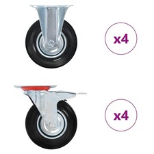 Roulettes 4 pcs 125 mm