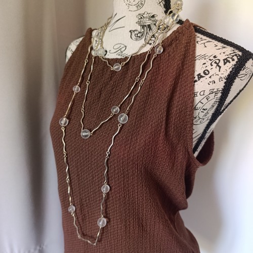 Collier sautoir alliage