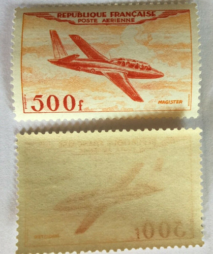 Timbre france avion n - france,