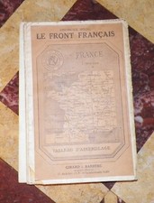 Carte état major Girard & Barrère, le front Français