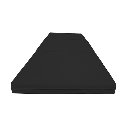 Black trifold foam bed - foam,