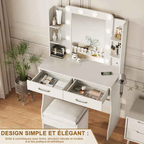 Table maquillage assemblable - table,