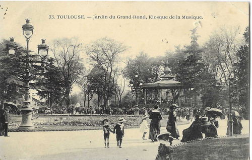 Cpa animée voyagée toulouse - cpa,
