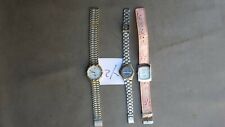 Y2. Lot de 3 anciennes montres femme à Quartz, Infini, Blue time, inotime
