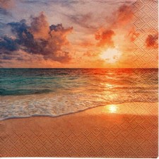 Serviettes en papier plage