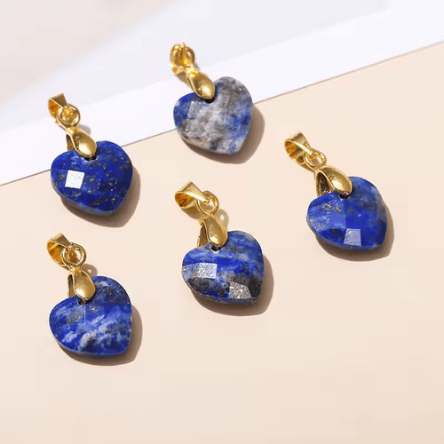 Pendentif cœur facetté - cœur,