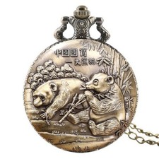 Montre Gousset Pandas Chinois