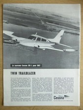 1967 PUB AVION CESSNA AIRCRAFT CESSNA 310 L TWIN TRAILBLAZER FLUGZEUG FRENCH AD