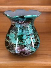 Vase Pansu En Verre Laque Jean Noel Bouillet